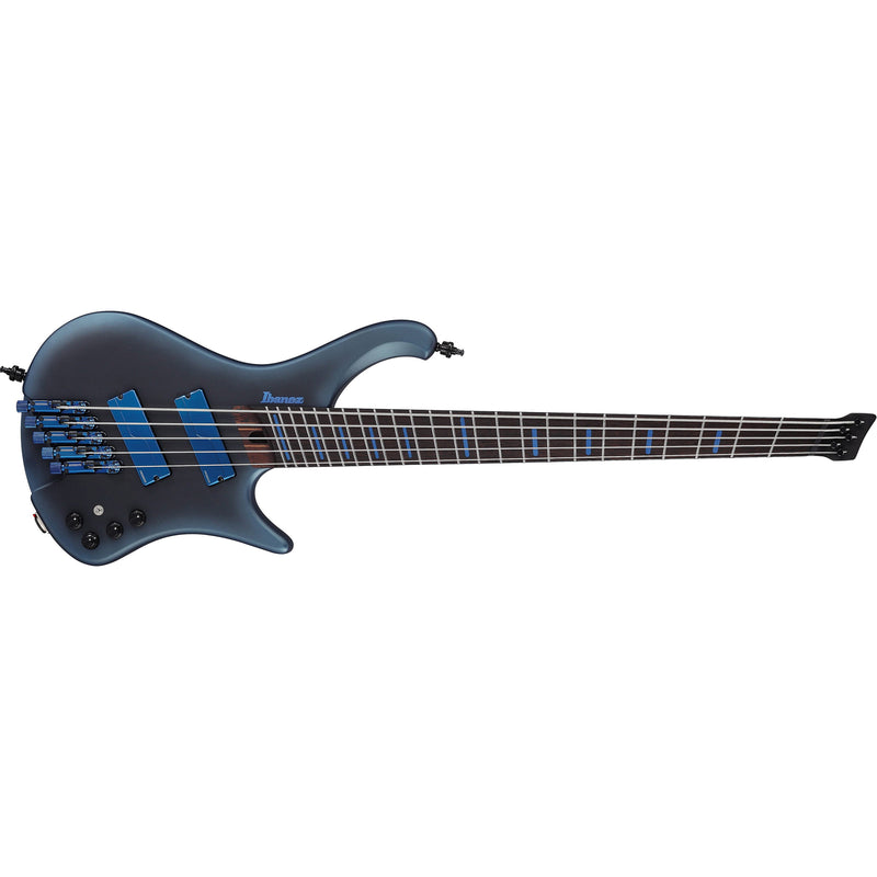 Ibanez EHB5MSBSP EHB Ergonomic Headless Multi-Scale 5-String Bass w/ Fishman Fluence Pickups & Gig Bag - Midnight Arctic Ocean Matte