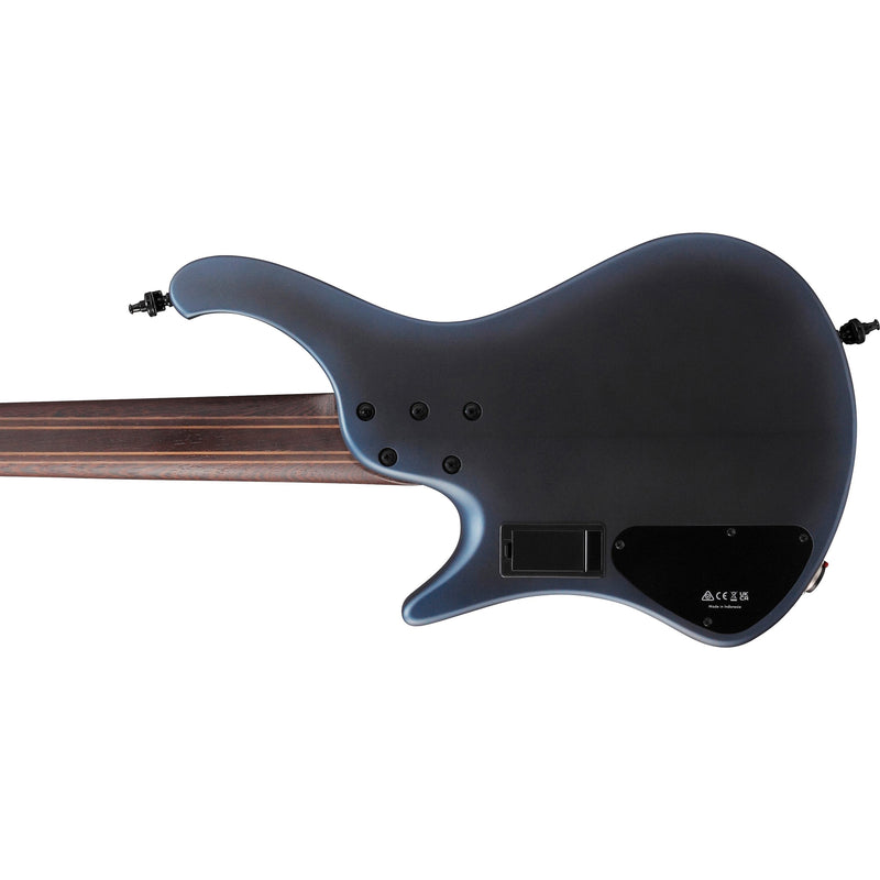 Ibanez EHB5MSBSP EHB Ergonomic Headless Multi-Scale 5-String Bass w/ Fishman Fluence Pickups & Gig Bag - Midnight Arctic Ocean Matte