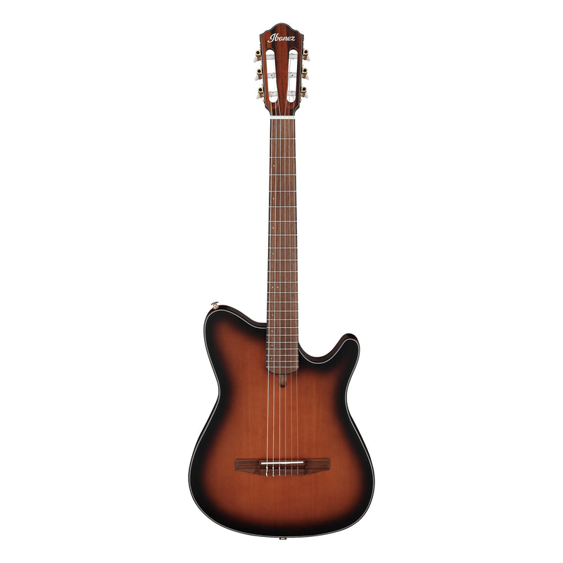 Ibanez FRH10NBSF Thinline Nylon Acoustic-Electric Guitar - Brown Sunburst