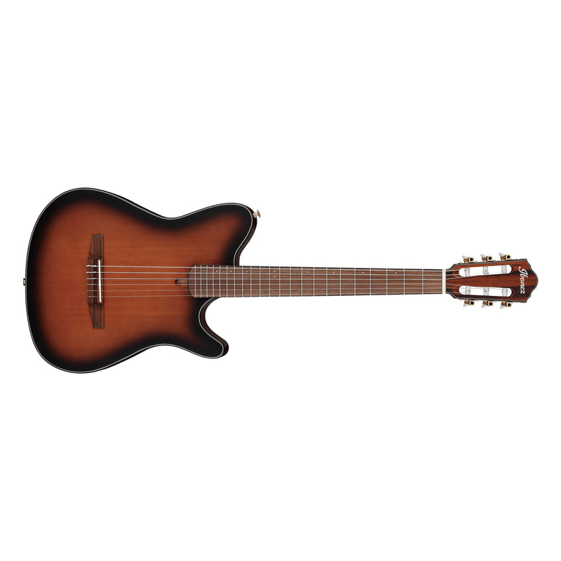 Ibanez FRH10NBSF Thinline Nylon Acoustic-Electric Guitar - Brown Sunburst