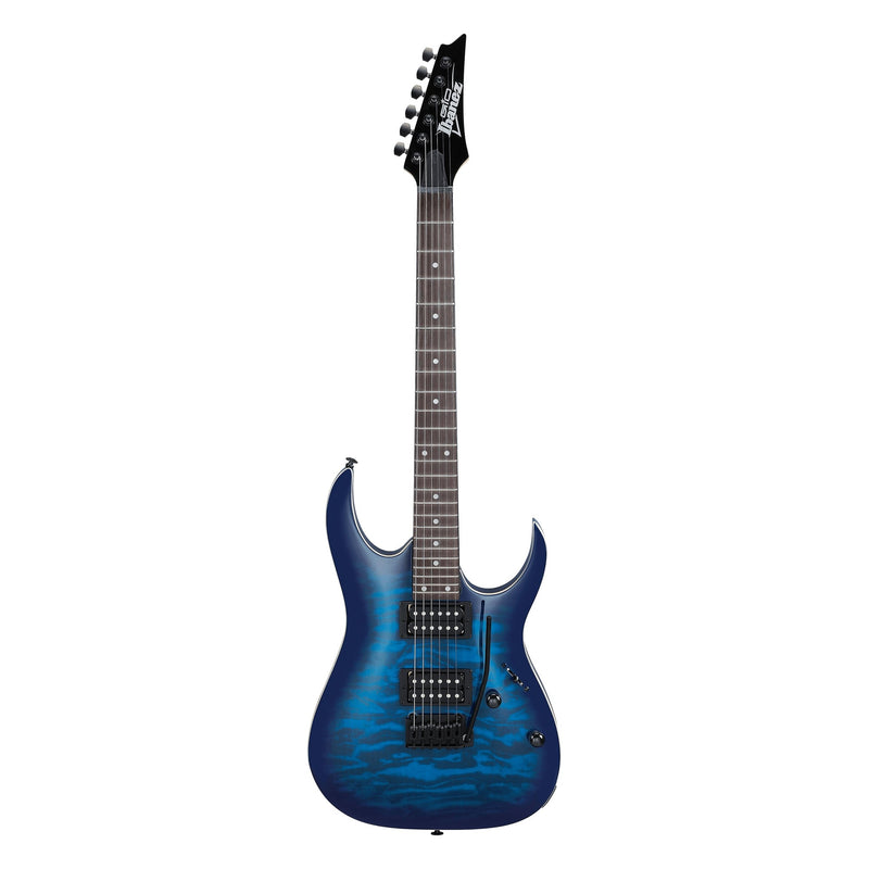 Ibanez GRGA120QA Gio Quilt Top Guitar - Transparent Blue Burst