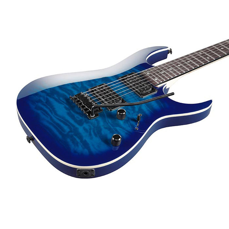 Ibanez GRGA120QA Gio Quilt Top Guitar - Transparent Blue Burst