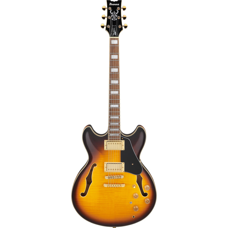 Ibanez JSM10EM John Scofield Signature Semi-Hollow Body Guitar - Two-Tone Burst