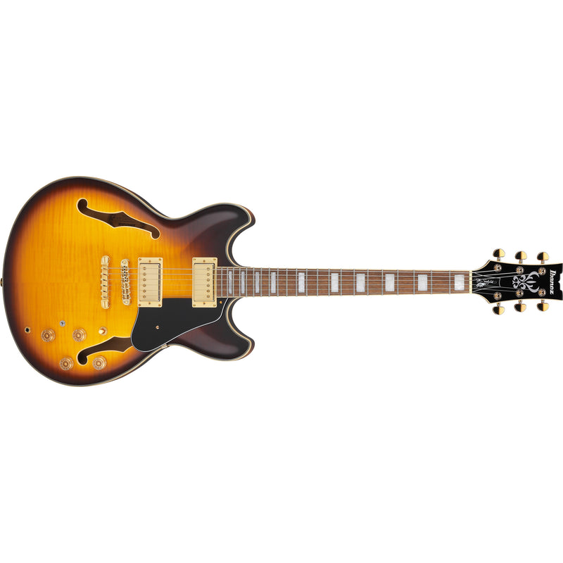 Ibanez JSM10EM John Scofield Signature Semi-Hollow Body Guitar - Two-Tone Burst