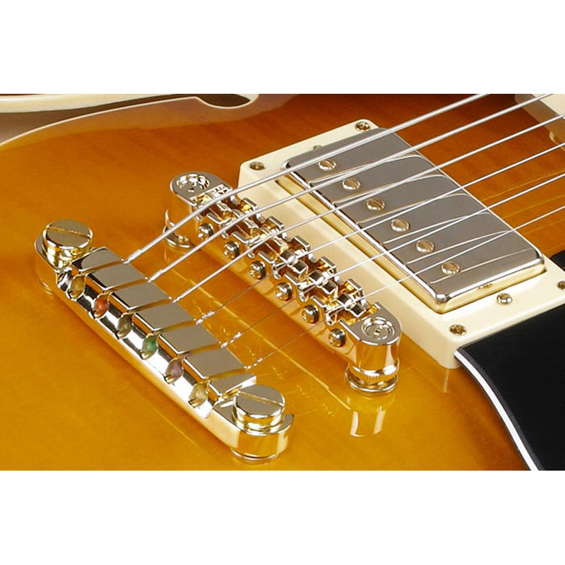 Ibanez JSM10EM John Scofield Signature Semi-Hollow Body Guitar - Two-Tone Burst