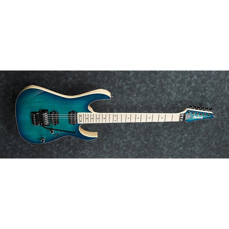 Ibanez RG652AHM Prestge Guitar w/ Dimarzio Pickups and Hard Case - Nebula Green Burst