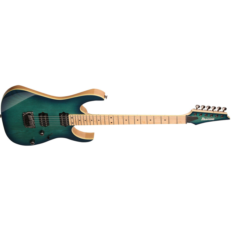 Ibanez RG652AHMFX RG Prestige Series Guitar w/ Dimarzio Pickups and Hardshell Case - Nebula Green Burst