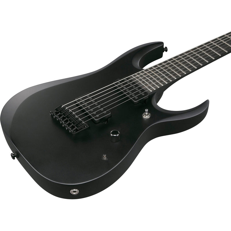 Ibanez RGDRB71BKF RGD Iron Label 7-String Electric Guitar - Black