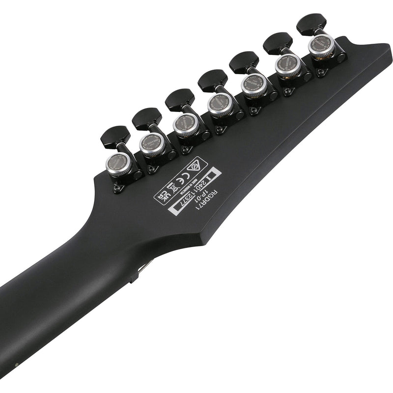 Ibanez RGDRB71BKF RGD Iron Label 7-String Electric Guitar - Black