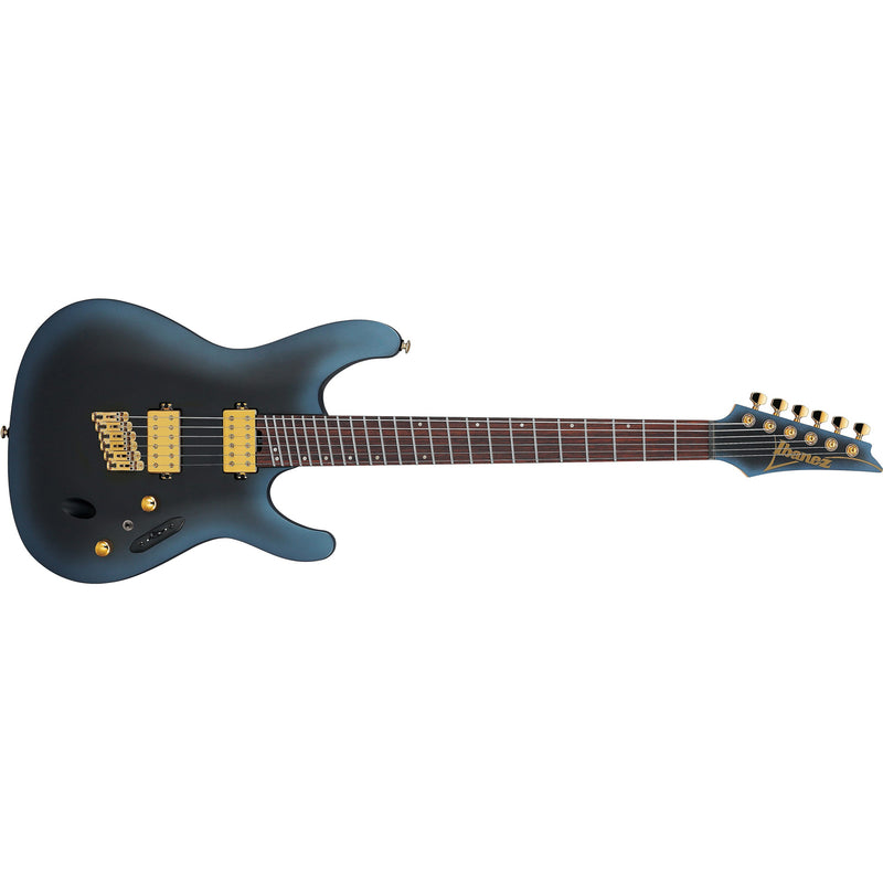Ibanez SML721 Axe Design Lab Multi-Scale Guitar - Midnight Arctic Ocean Matte