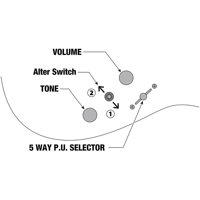 Ibanez SML721 Axe Design Lab Multi-Scale Guitar - Midnight Arctic Ocean Matte