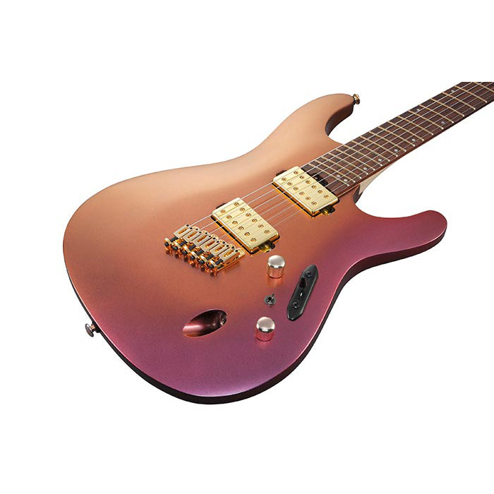 Ibanez SML721RGC S Axe Design Lab Multi-scale Guitar - Rose Gold Chameleon