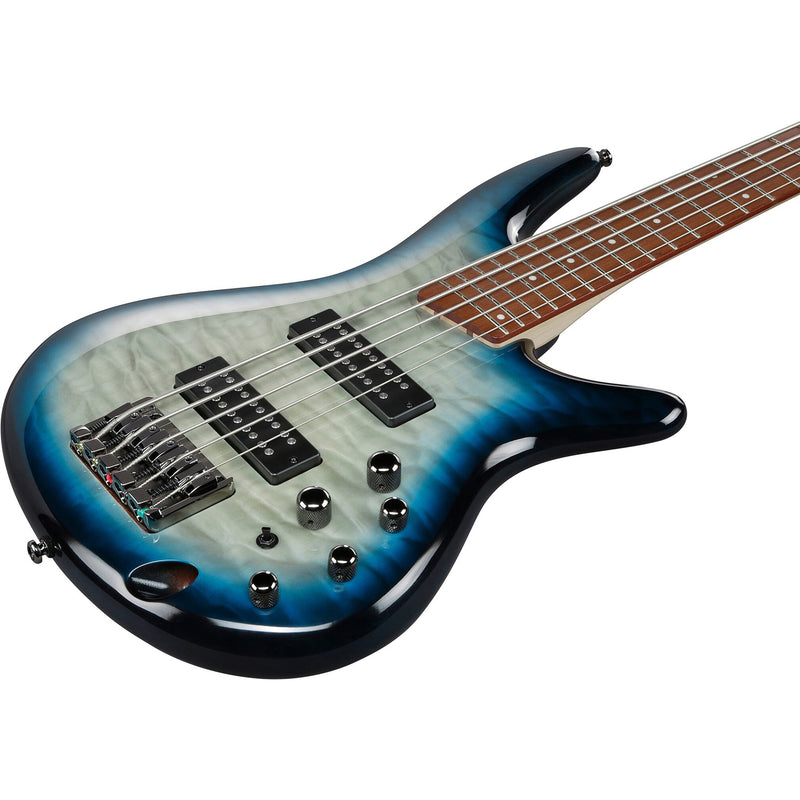 Ibanez SR405EQMSCB SR Standard 5-string Bass - Stained Cosmic Blue Starburst