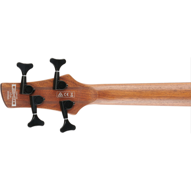 Ibanez SR600E Standard 4-String Bass w/ Nordstrand Pickups - Antique Brown Stained Burst