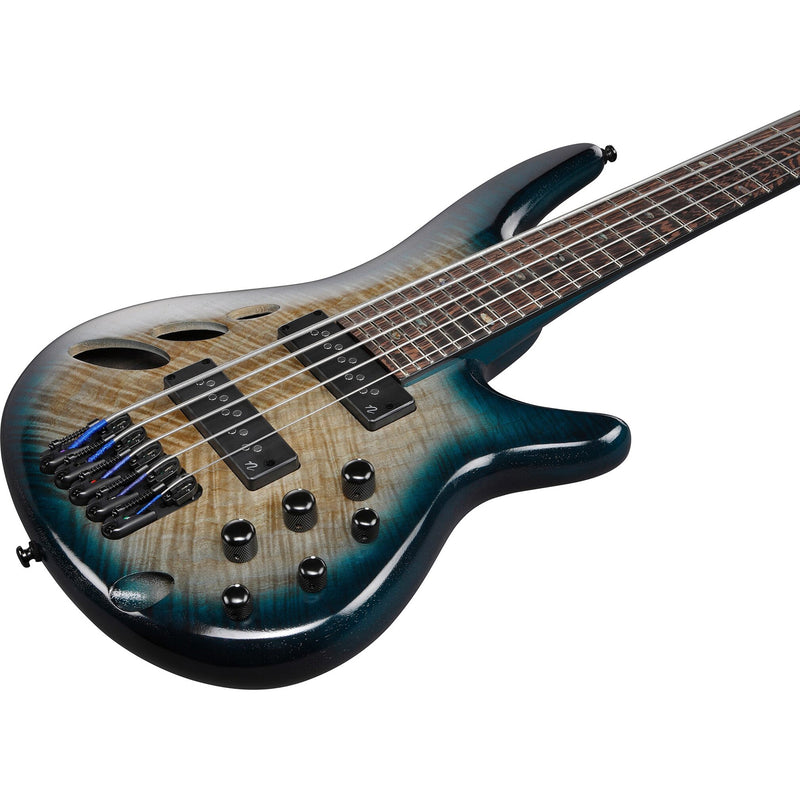 Ibanez SRD905 Bass Workshop SRD905 5-String Bass w/ Nordstrand Pickups - Cosmic Blue Starburst Low Gloss