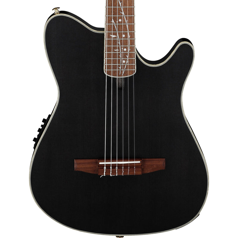 Ibanez Tim Henson TOD10N Classical Acoustic-Electric Guitar with Hardshell Case - Transparent Black Flat