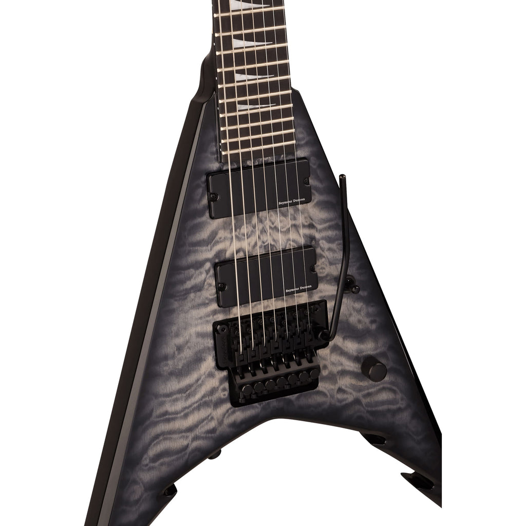 Jackson Pro Series Signature Corey Beaulieu King V KV7Q 7-String w/ Seymour Duncan Pickups - Transparent Black