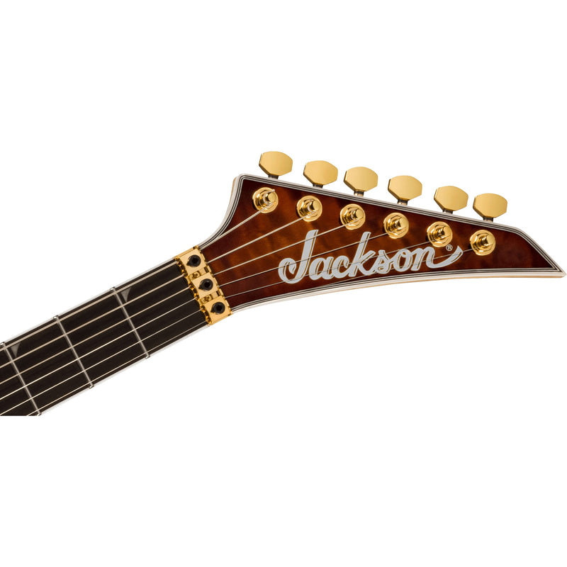 Jackson Pro Plus Series Soloist SLA3Q Guitar w/ Ebony Fingerboard - Amber Tiger Eye