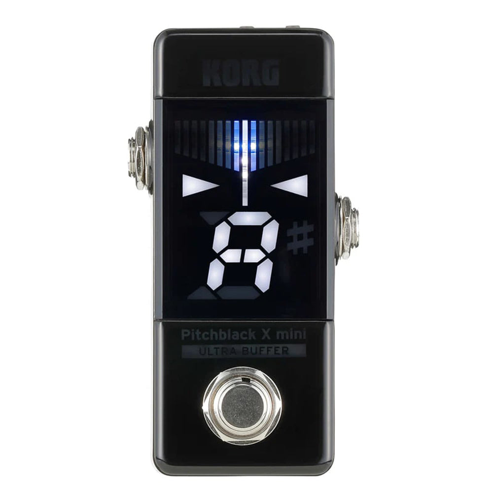 tuner pedal with buffer Korg PBXMINI Pitchblack X Mini Tuner Pedal w/ Ultra Buffer New