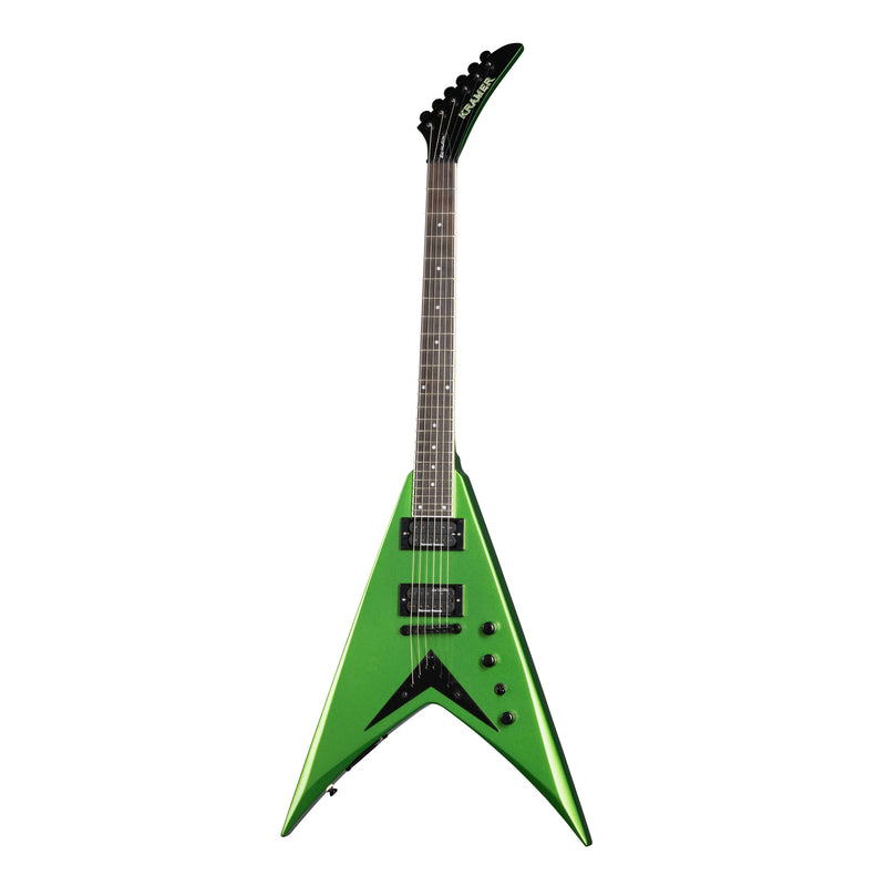 Kramer Dave Mustaine Signature Vanguard Rust in Peace Guitar w/ Seymour Duncan Pickups - Alien Tech Green