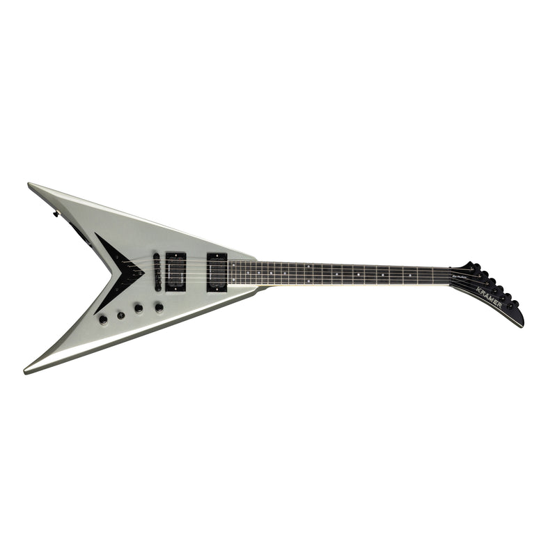 Kramer Dave Mustaine Signature Vanguard Guitar w/ Seymour Duncan Pickups - Silver Metallic