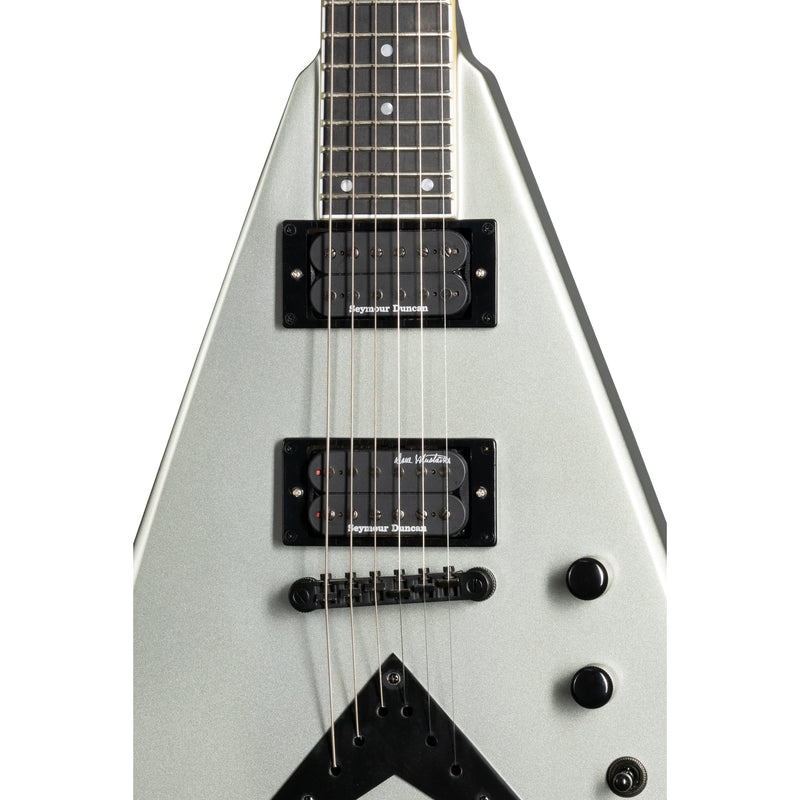 Kramer Dave Mustaine Signature Vanguard Guitar w/ Seymour Duncan Pickups - Silver Metallic