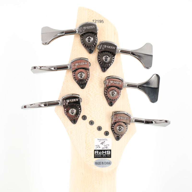 Dingwall Left-Handed Combustion 3X 6-String Multi-Scale Bass - 3-Pickup Quilt Top Vintageburst w/Maple Fretboard