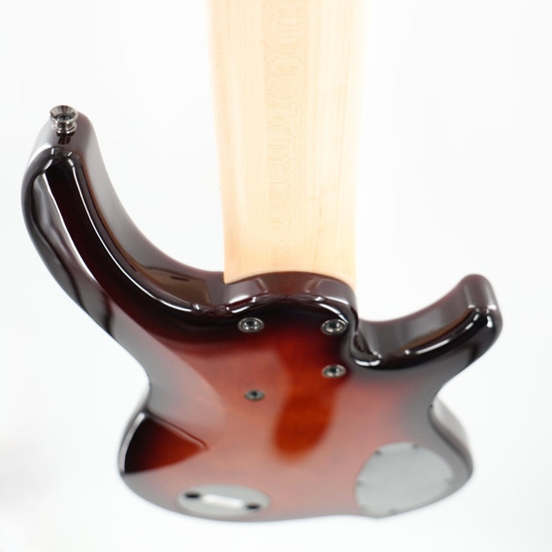 Dingwall Left-Handed Combustion 3X 6-String Multi-Scale Bass - 3-Pickup Quilt Top Vintageburst w/Maple Fretboard