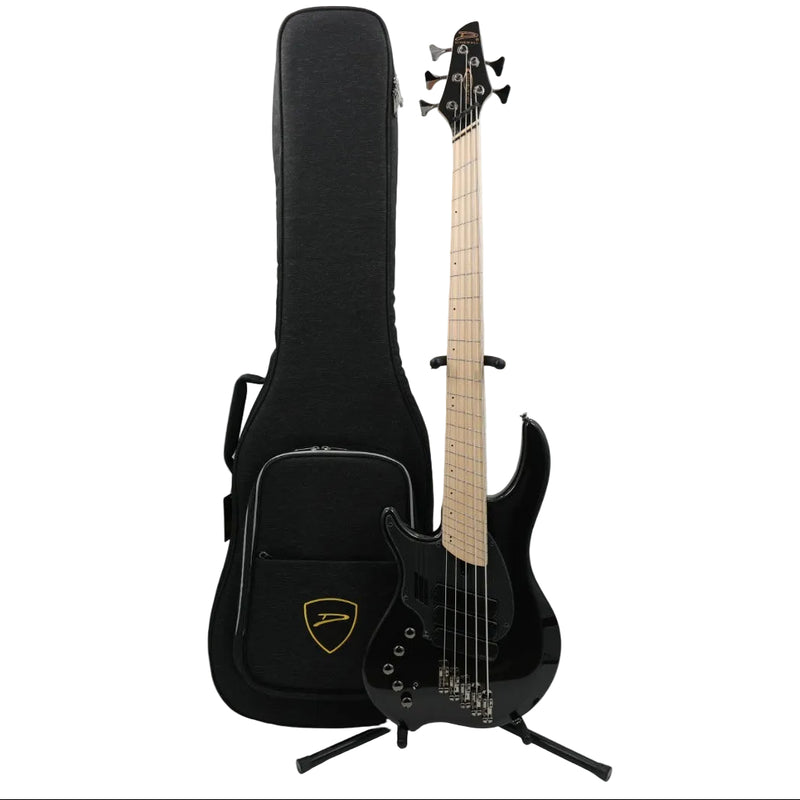 Dingwall NG3 Adam "Nolly" Getgood Signature Left-Handed 5-String Multi-Scale Bass - 3-PU Black w/Maple FB