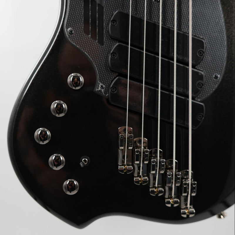 Dingwall NG3 Adam "Nolly" Getgood Signature Left-Handed 5-String Multi-Scale Bass - 3-PU Black w/Maple FB