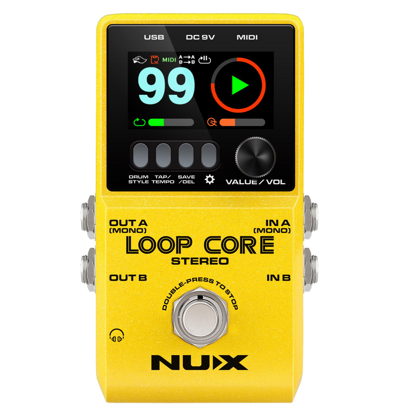 NUX Loop Core Stereo Looper Pedal New