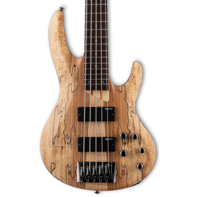 ESP LTD B-205SM 5-string Electric Bass Spalted Maple Satin Natural