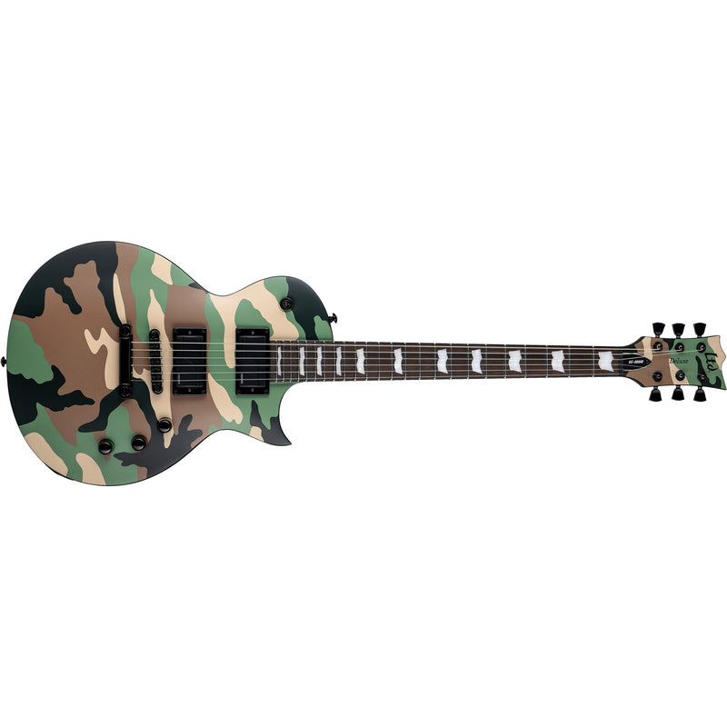 ESP LTD Deluxe EC-1000 Electric Guitar - Woodland Camo Satin