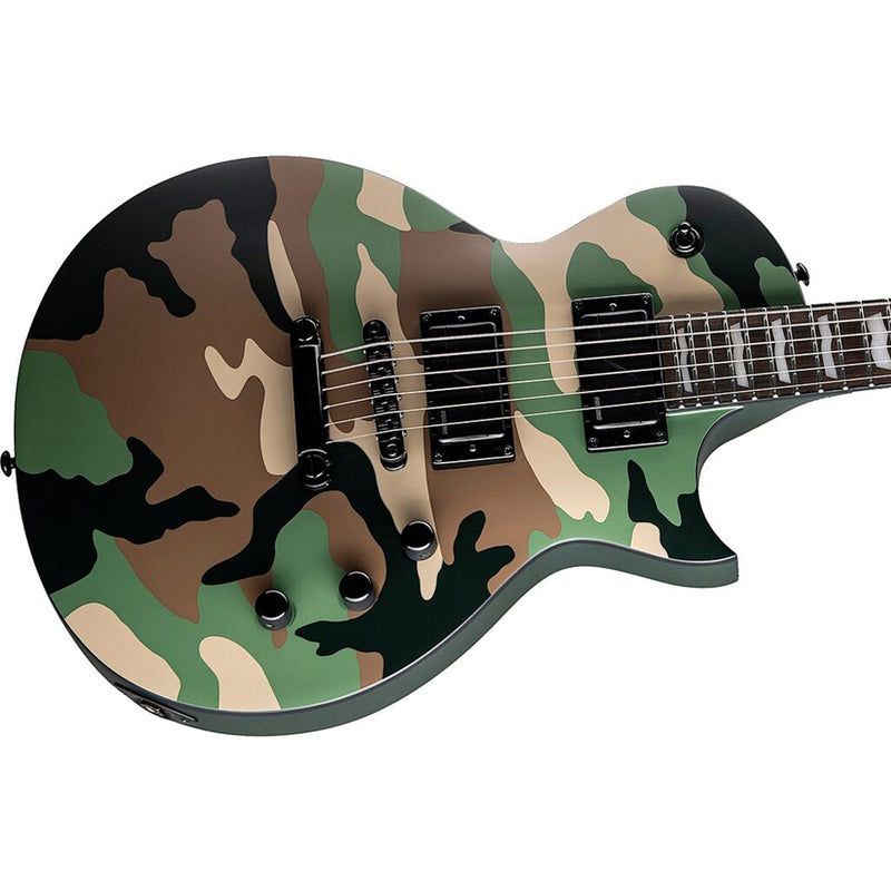 ESP LTD Deluxe EC-1000 Electric Guitar - Woodland Camo Satin
