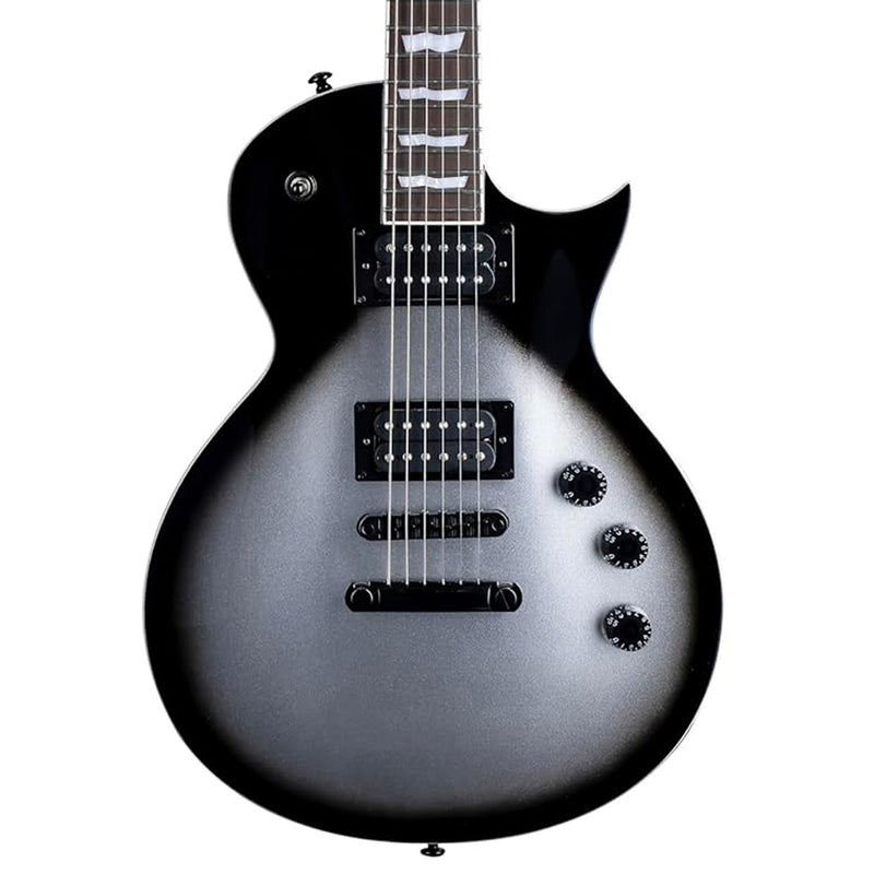 ESP LTD EC-256FM Guitar - Silver Sunburst Teardrop