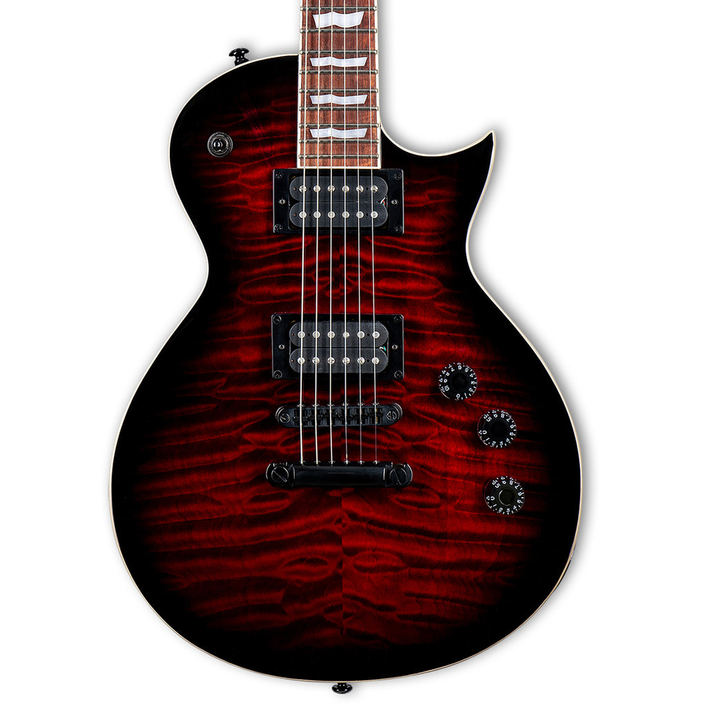 ESP LTD EC-256QM Guitar - Black Cherry Sunburst