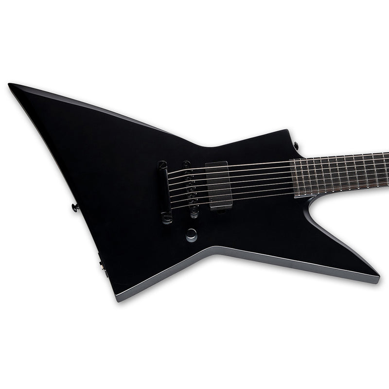 ESP Black Metal LTD EX-7 Baritone 7-String Guitar - Black Satin