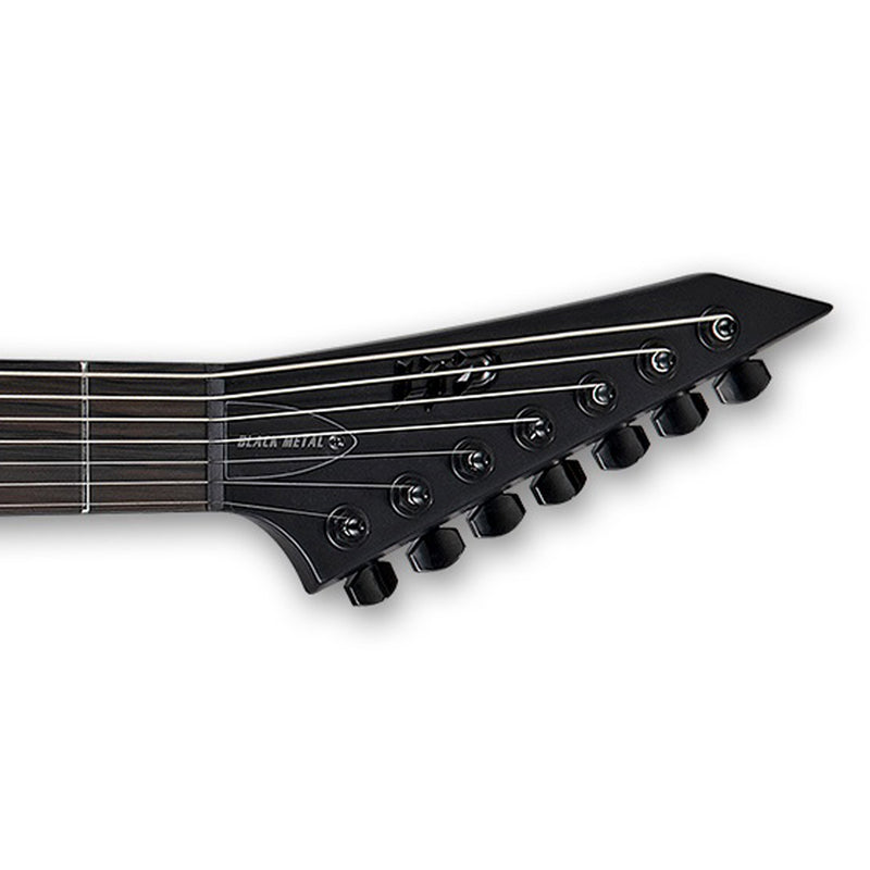 ESP Black Metal LTD EX-7 Baritone 7-String Guitar - Black Satin
