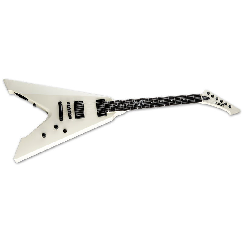 ESP LTD James Hetfield Signature Vulture Guitar w/ EMG Pickups and Hardshell Case - Olympic White