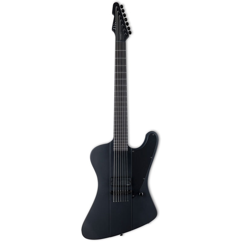 ESP LTD Phoenix-7 Baritone 7-String Guitar w/ Macassar Ebony Fretboard and Fishman Pickup - Black Satin