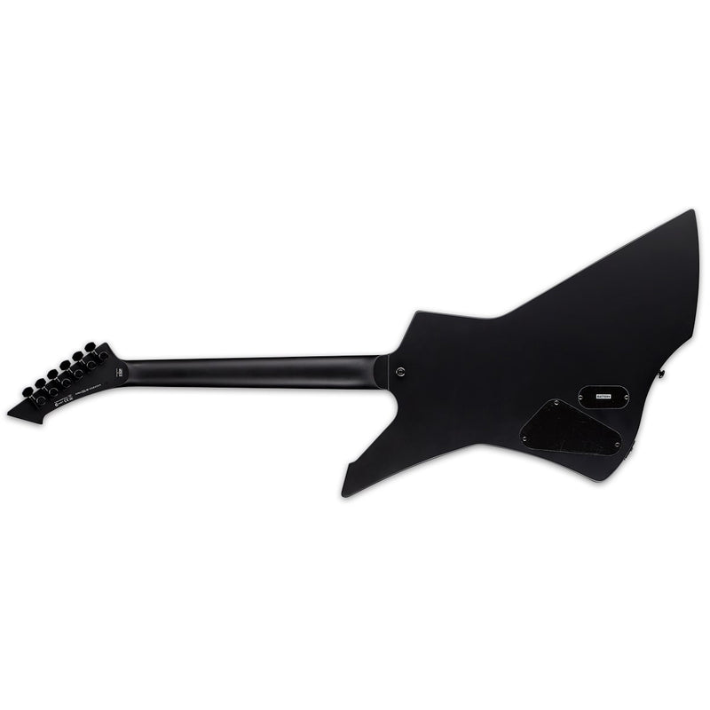 ESP LTD James Hetfield Signature Snakebyte Guitar w/ EMG JH Set Pickups & Hardshell Case - Black Satin