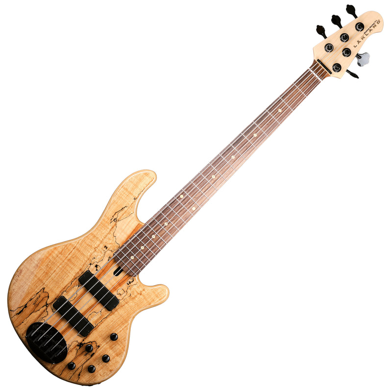 Lakland 55-01 Deluxe Spalted 5-String Electric Bass Guitar with Active Electronics