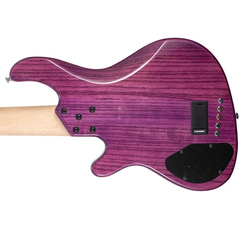 Lakland Skyline 55-OS Offset 5-String Bass w/ Bartolini Pickups - Translucent Purple