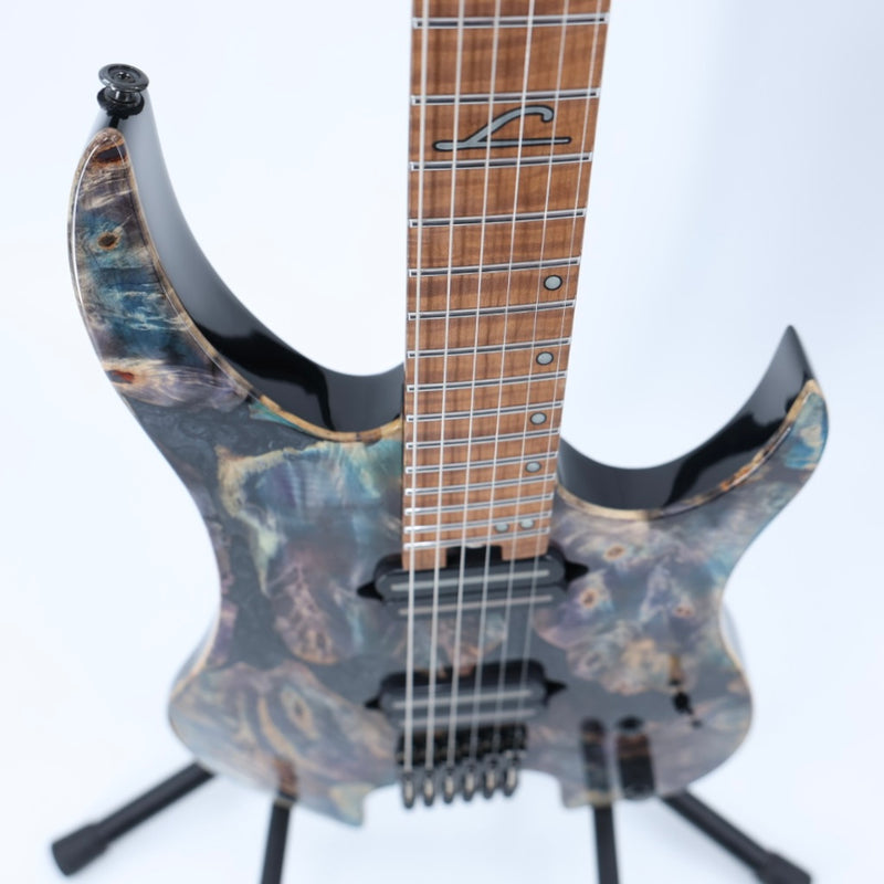 Legator Ghost X6F Headless Multiscale Guitar – Gloss Buckeye Coral