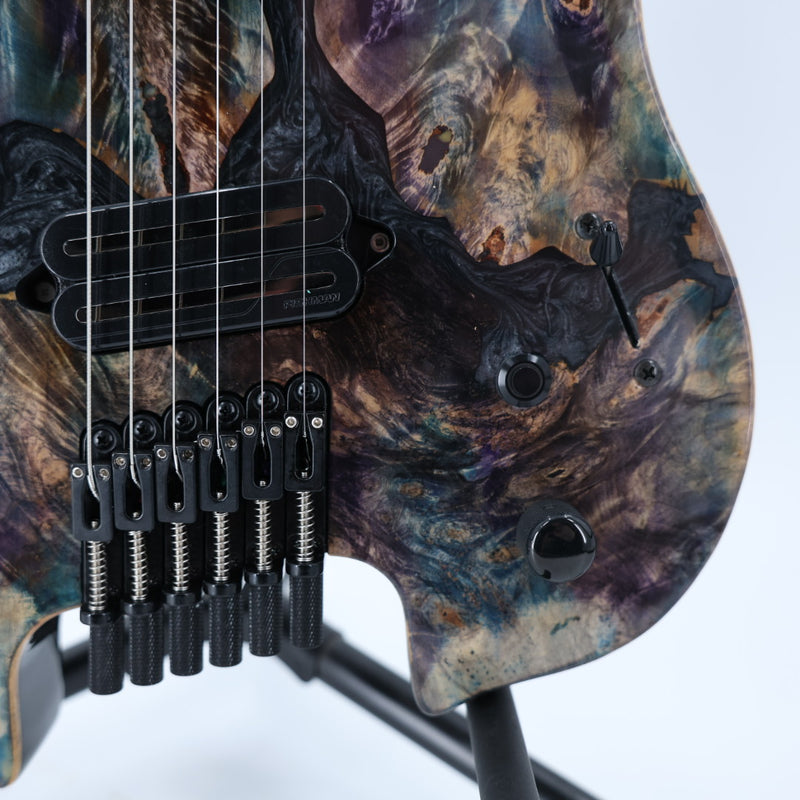 Legator Ghost X6F Headless Multiscale Guitar – Gloss Buckeye Coral
