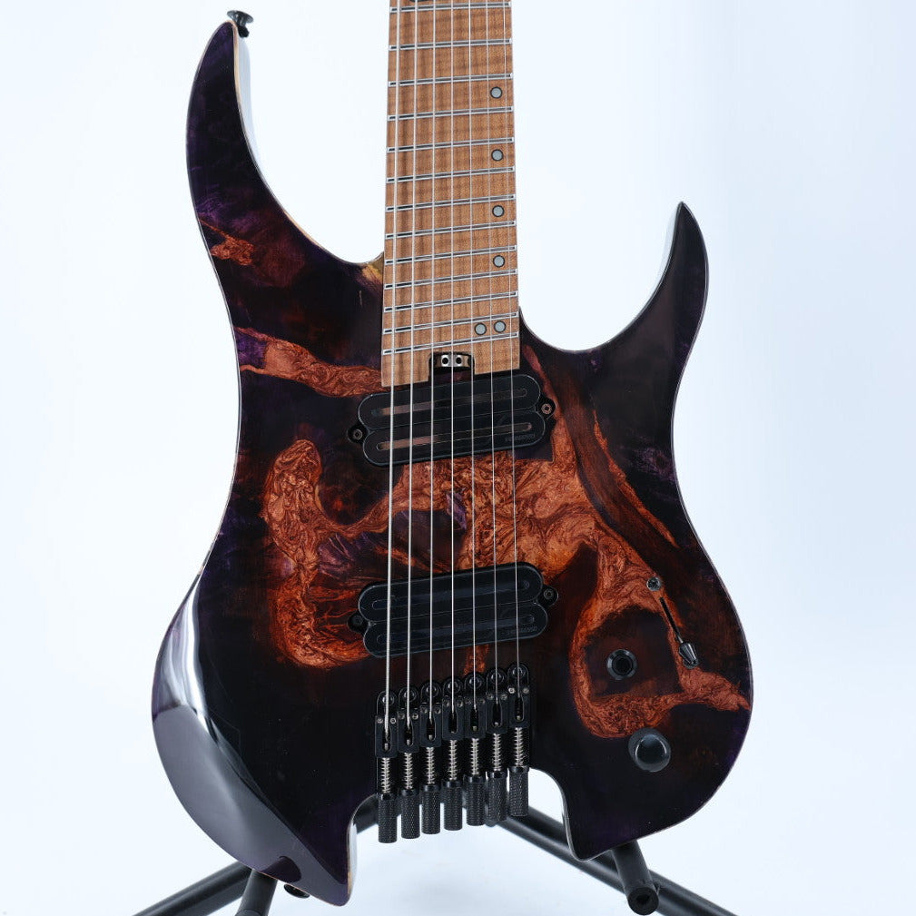 Legator Ghost X7F 7-String Guitar - Gloss Buckeye Magma