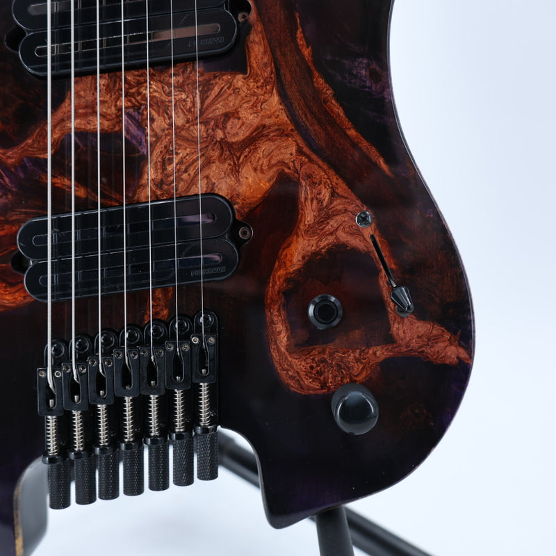 Legator Ghost X7F 7-String Guitar - Gloss Buckeye Magma