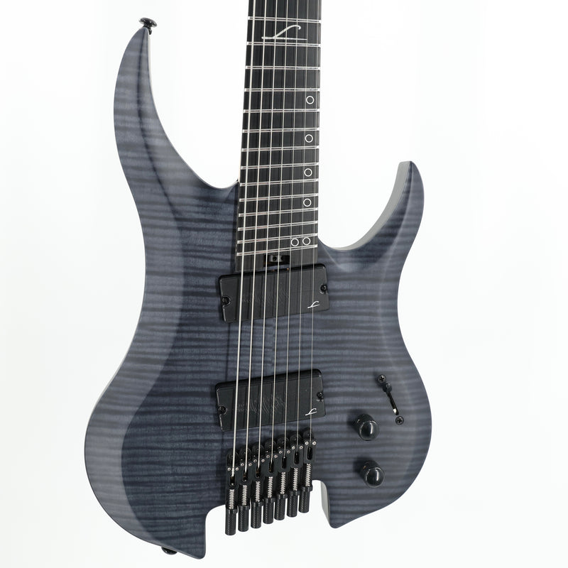 Legator Ghost G7FSS 7-String Headless Multiscale Guitar - Satin FM Black
