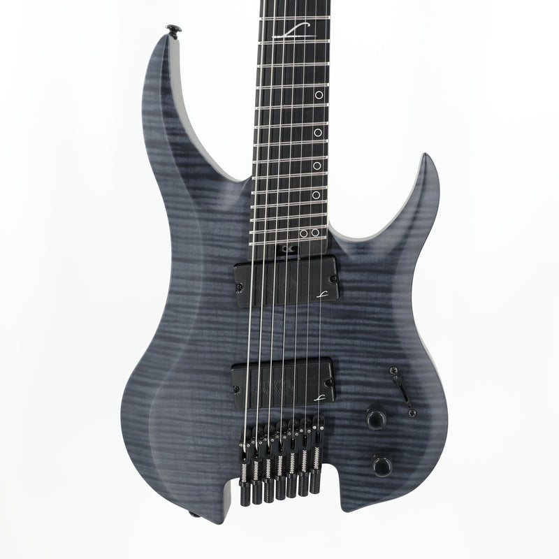 Legator Ghost G7FSS 7-String Headless Multiscale Guitar - Satin FM Black