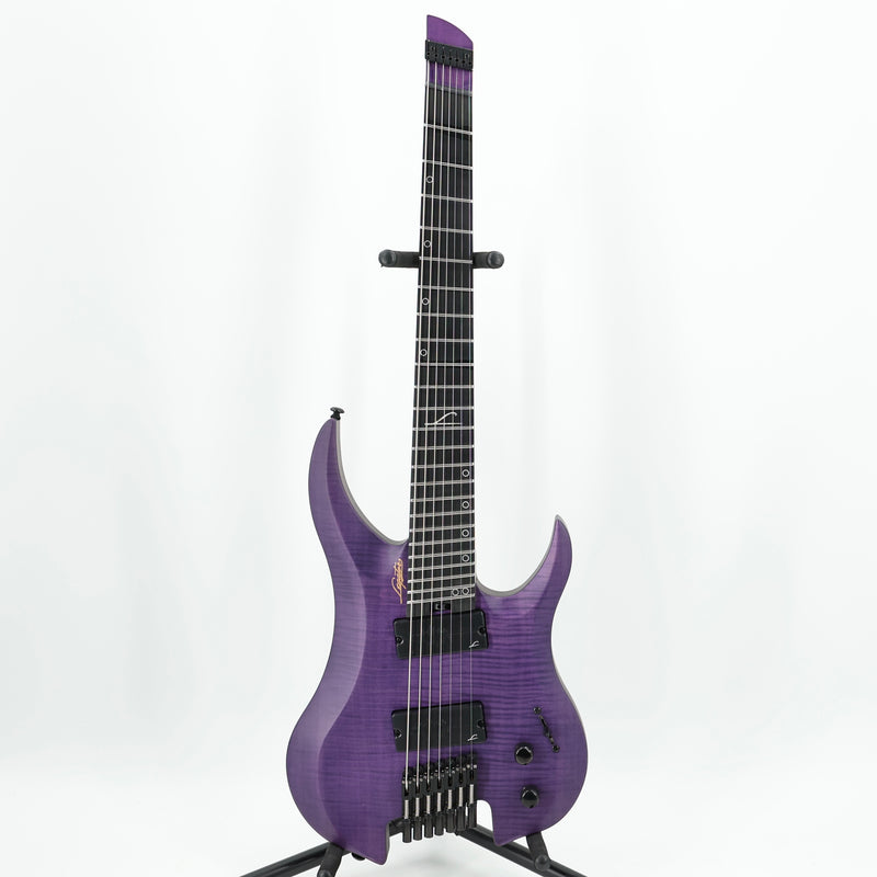 Legator Ghost G7FSS 7-String Headless Multiscale Guitar - Satin FM Purple